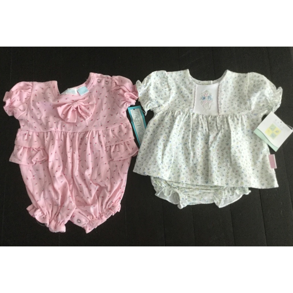 NWT Adorable ~ Baby Girl ( 0-6M ) Lot Of 2 Summer Outfits NEW (B1) 0031
